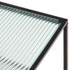 SOFFBORD LEON - svart/transparent, Modern, metall/glas (80/40/40cm) - Mömax