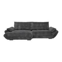 Wohnlandschaft Vivo Anthrazit - Anthrazit/Schwarz, MODERN, Kunststoff/Textil (179/63/317cm) - Premium Living
