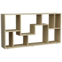REGAL LANISA - Honigeiche/Silberfarben, Design, Holzwerkstoff/Kunststoff (116/58/20cm) - MID.YOU