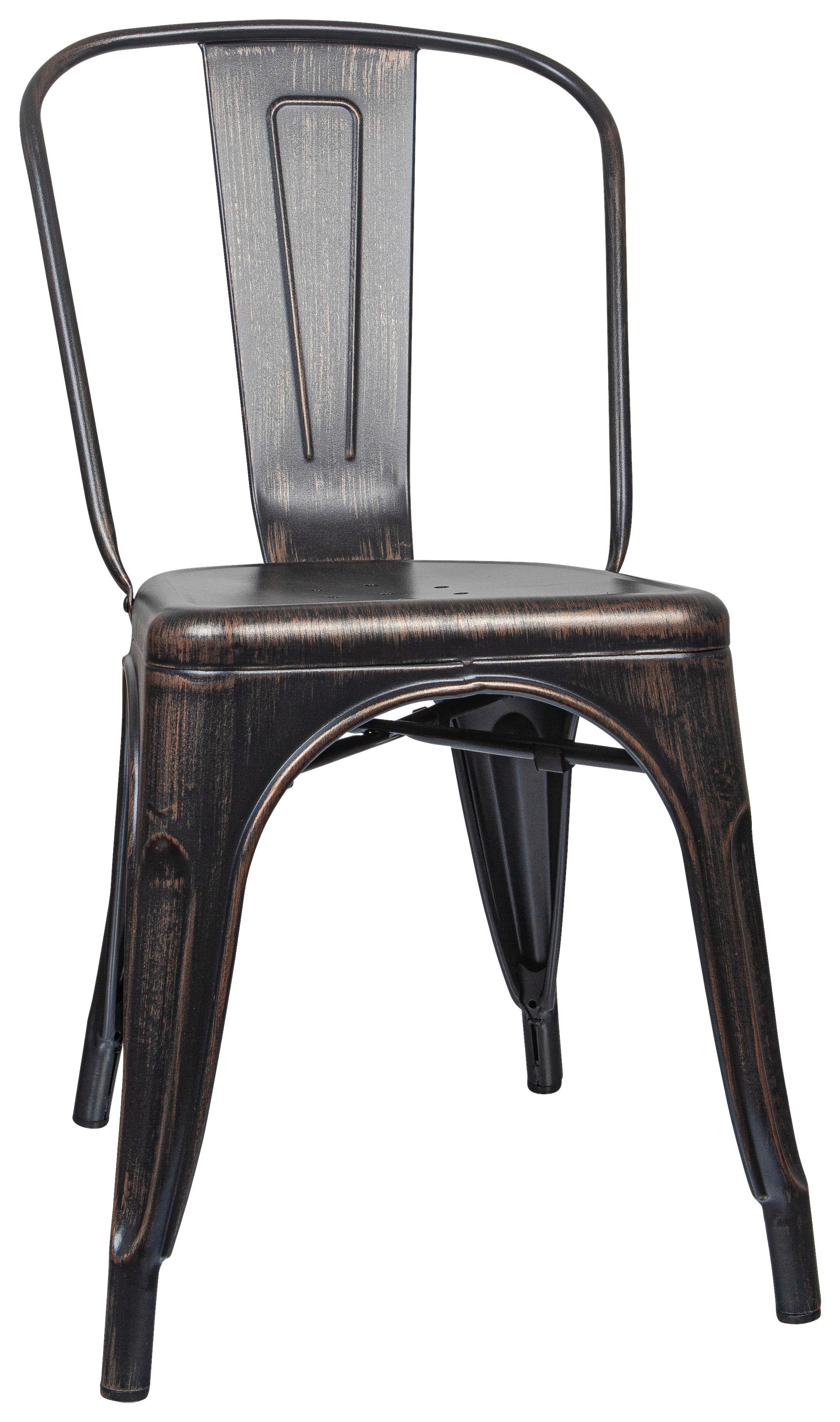 Stol Vantaggio Comfort Outdoor, Črna, Zlata - zlate barve/črna, Basics, kovina (44/84/54cm) - MID.YOU