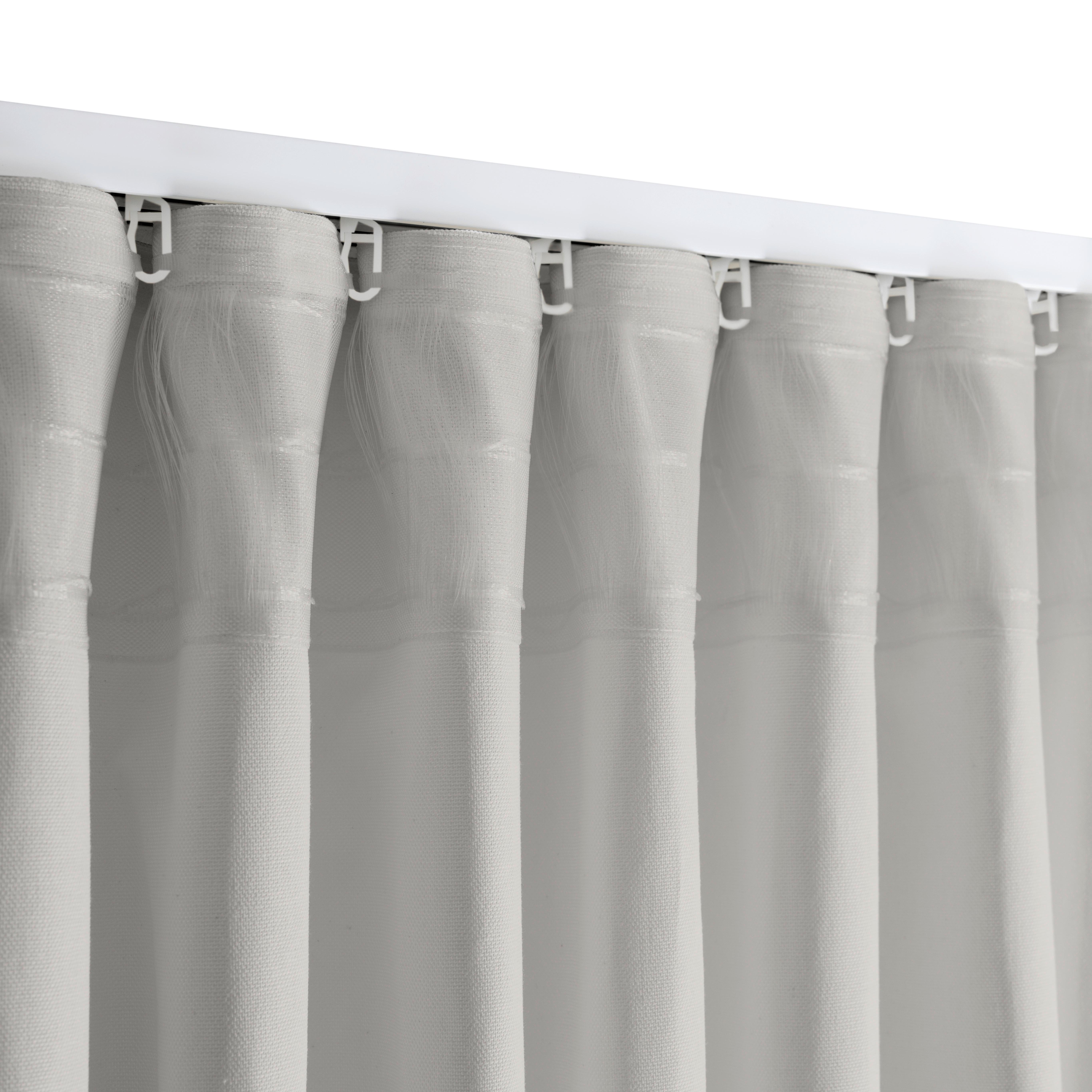 Fertigvorhang Bio-Helene in Stein ca. 140x255cm - Graphitfarben, MODERN, Textil (140/255cm) - ecoTree