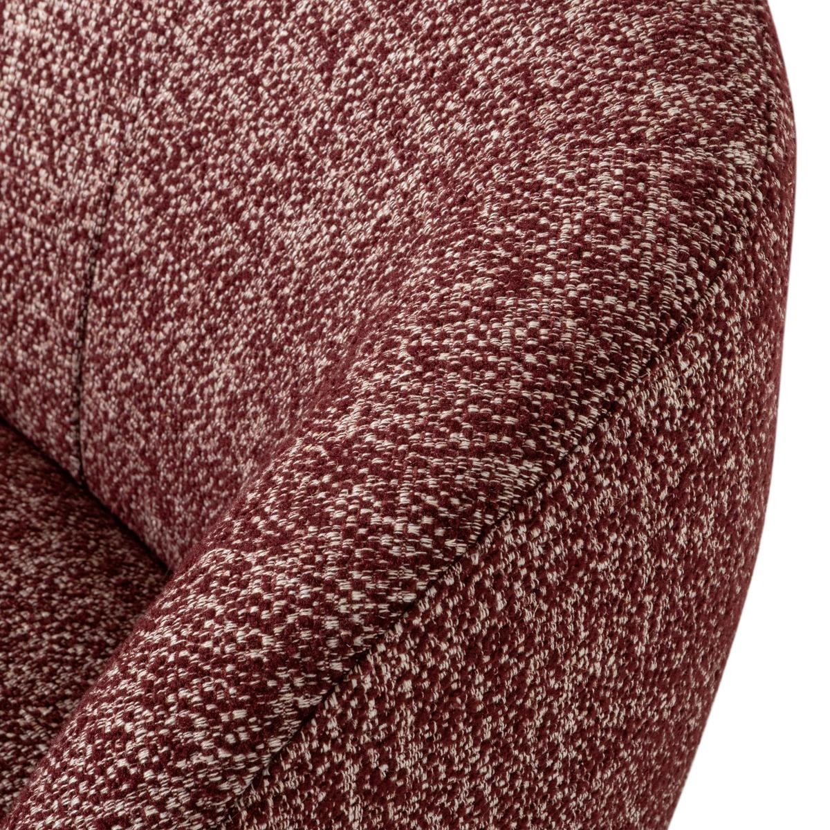 Cocktailsessel Serra Bordeaux - Bordeaux/Schwarz, Design, Kunststoff/Textil (70/68/77cm) - Livetastic