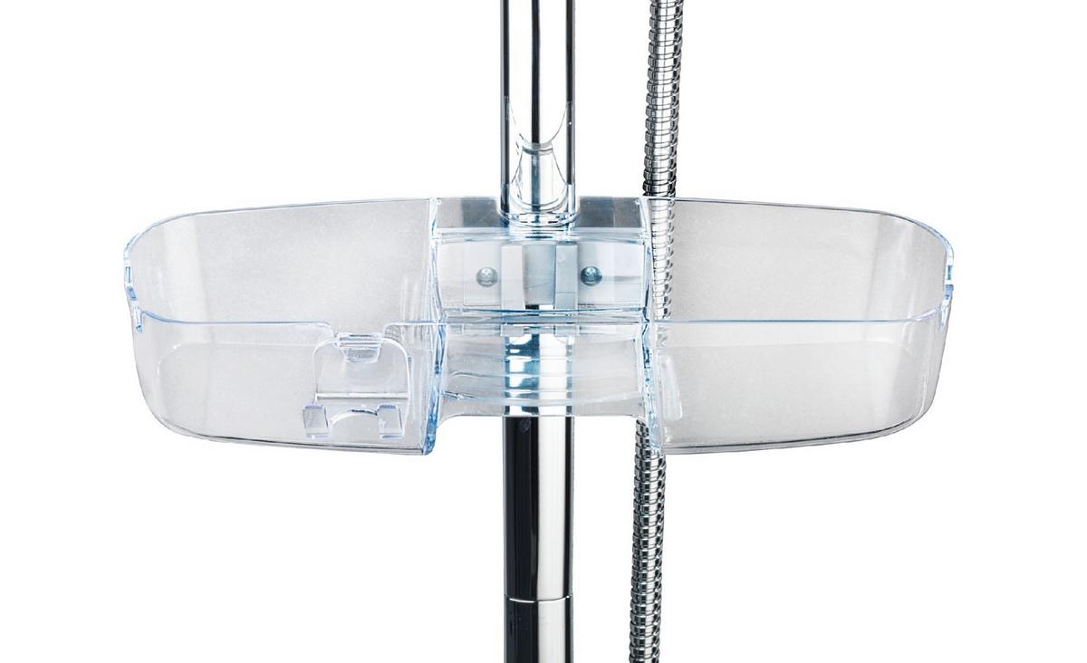 Etajeră Caddy - transparent, Modern, plastic (36/7,5/12cm) - Wenko