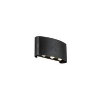 LED-Wandleuchte Beide Schwarz max. 2,5 Watt - Schwarz, MODERN, Kunststoff/Metall (5,25/17/8,5cm) - Mömax