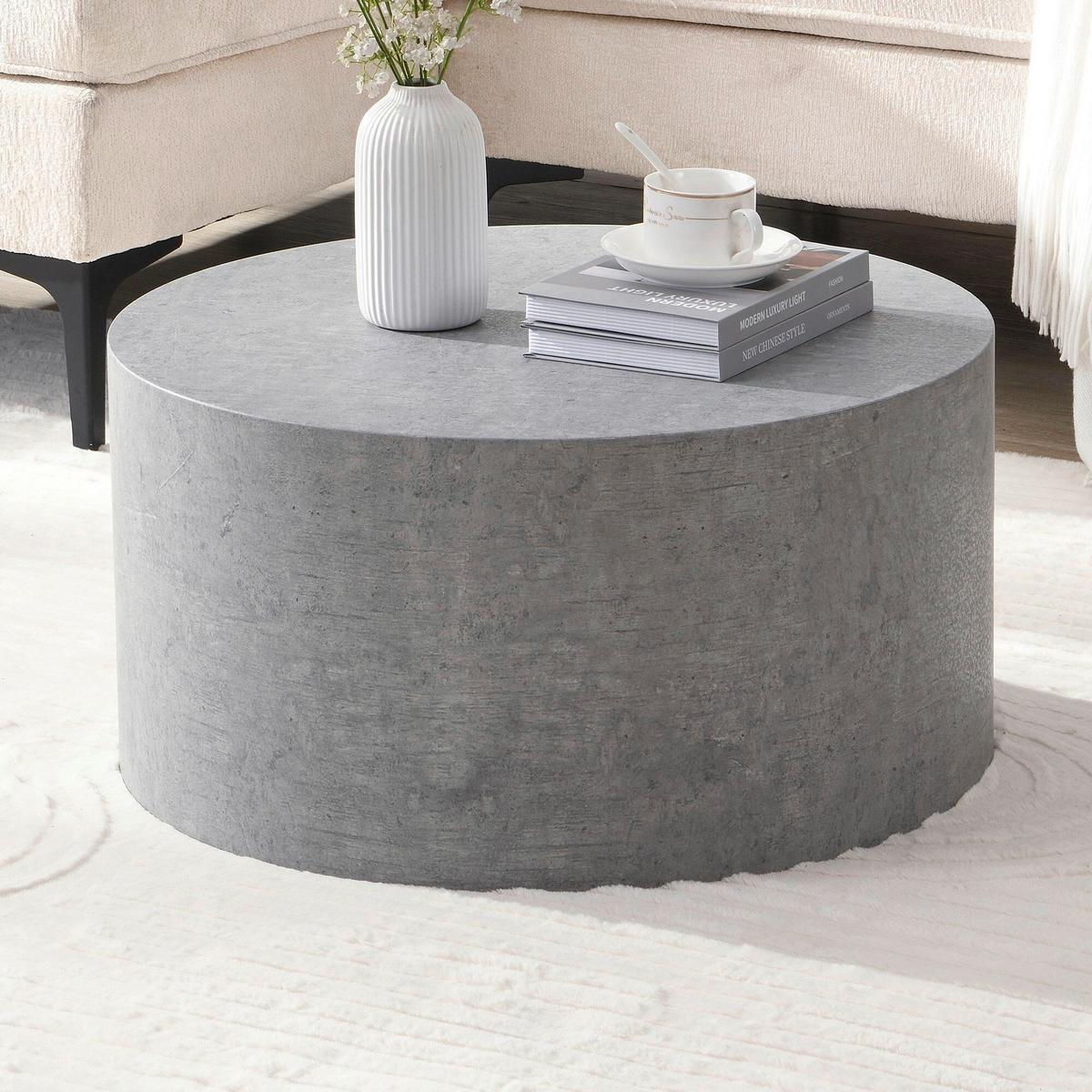 Klubska Miza Stone, Siva - siva, Design, leseni material (60/30cm) - Livetastic