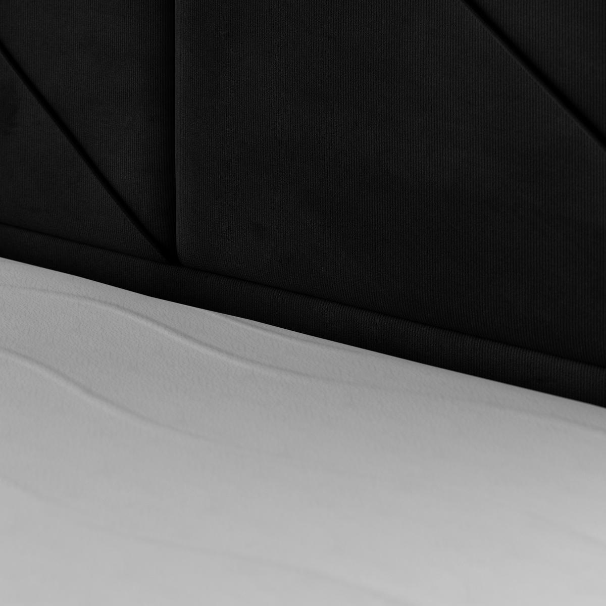 Boxspringbett Bologna ca. 180x200 cm Schwarz - Schwarz, MODERN, Karton/Holzwerkstoff (180/200cm) - MID.YOU