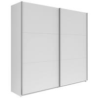 Omara Z Drsnimi Vrati Saturn - srebrne barve/bela, Konvencionalno, kovina/leseni material (218/210/59cm) - Mömax