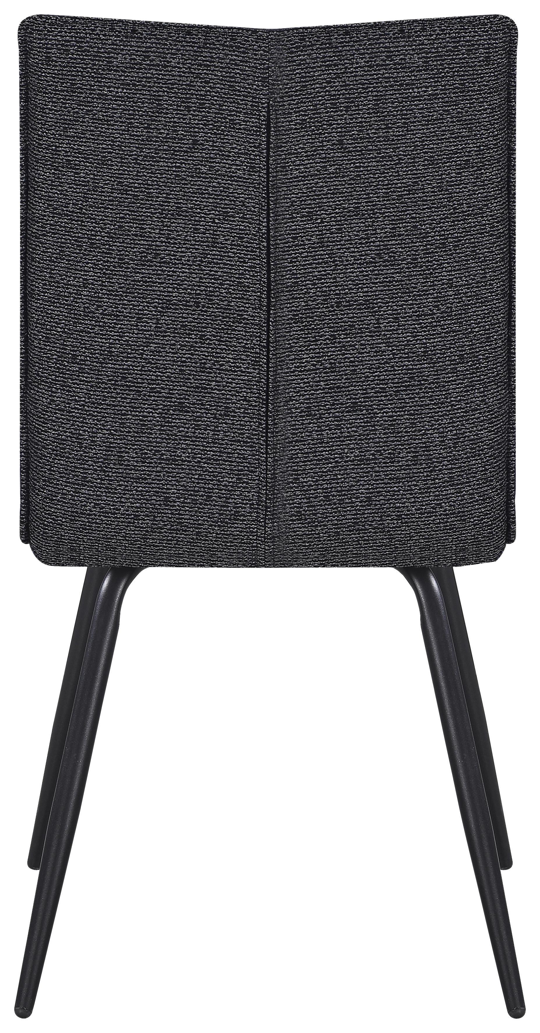 STOL NOVA - grå/svart, Modern, metall/textil (47/88/63cm) - Mömax