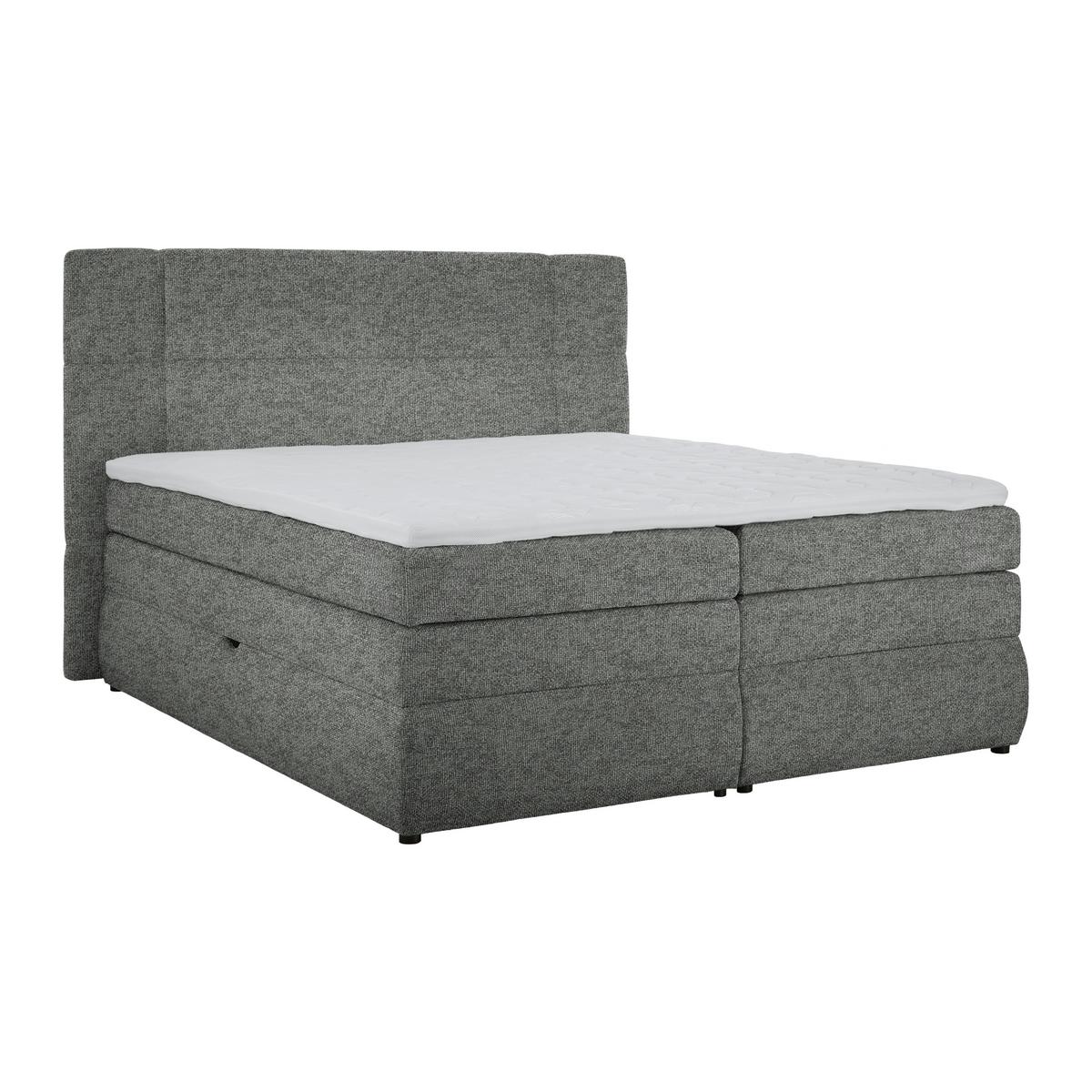 Boxspring Krevet Palace - antracit, Konvencionalno, tekstil/plastika (160/200cm) - Premium Living