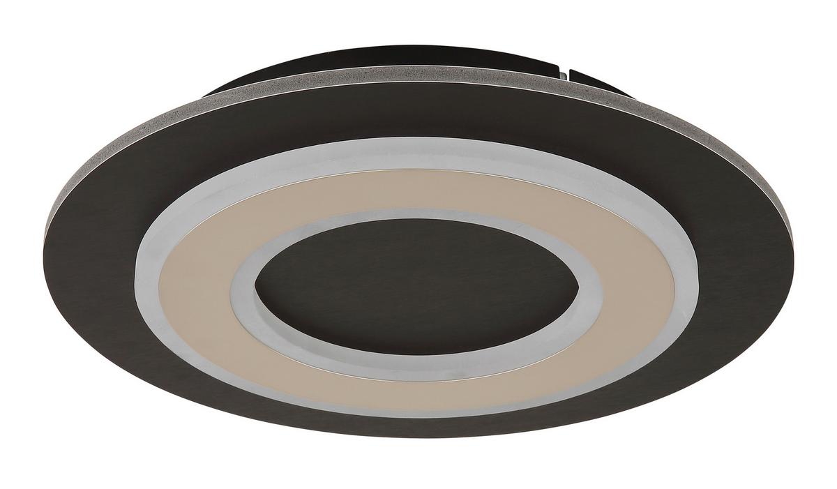 LED-DECKENLEUCHTE 48032A-24 JAYDEN - Weiss/Champagner, Konventionell, Holzwerkstoff/Kunststoff (32/5.5cm) - Globo