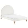 Kinder-/Juniorbett Moon ca. 140x200 cm Weiß - Naturfarben/Weiß, ROMANTIK / LANDHAUS, Holz/Textil (140/200cm) - MID.YOU
