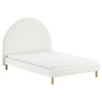 Kinder-/Juniorbett Moon ca. 140x200 cm Weiß - Naturfarben/Weiß, ROMANTIK / LANDHAUS, Holz/Textil (140/200cm) - MID.YOU
