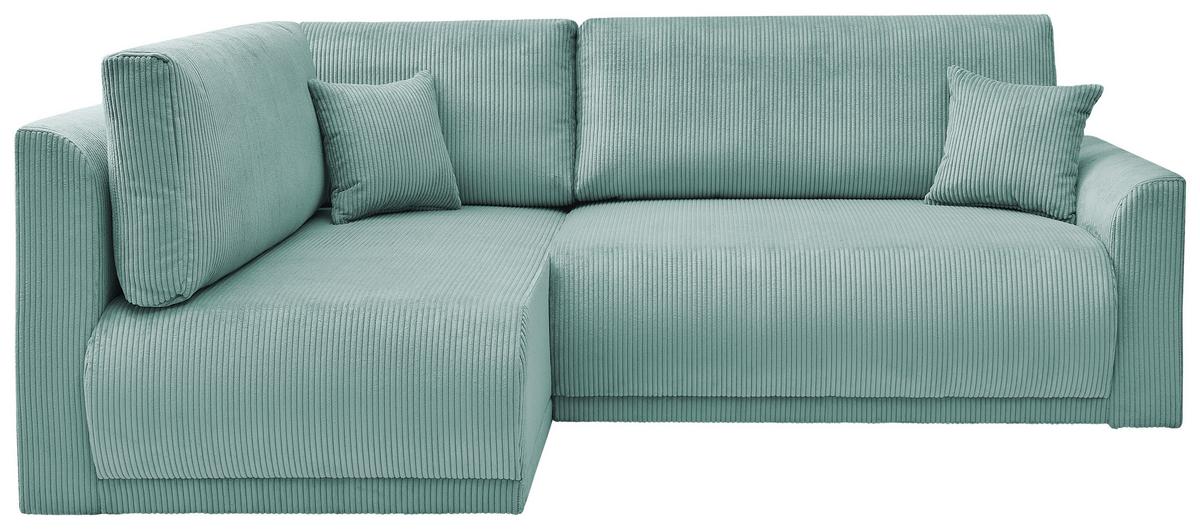 Coltar Kim - verde mentă, Modern, lemn/textil (233/160cm) - Modern Living