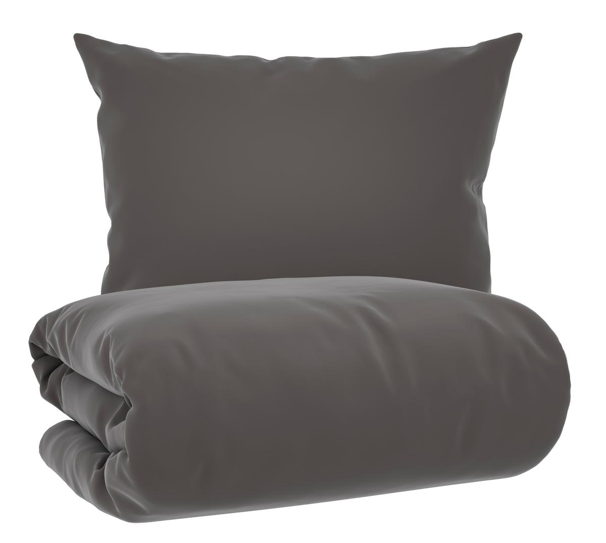 Posteljnina Xenia Uni, Antracit, 60/80, 140/200 - antracit, Moderno, tekstil (140/200cm) - Premium Living