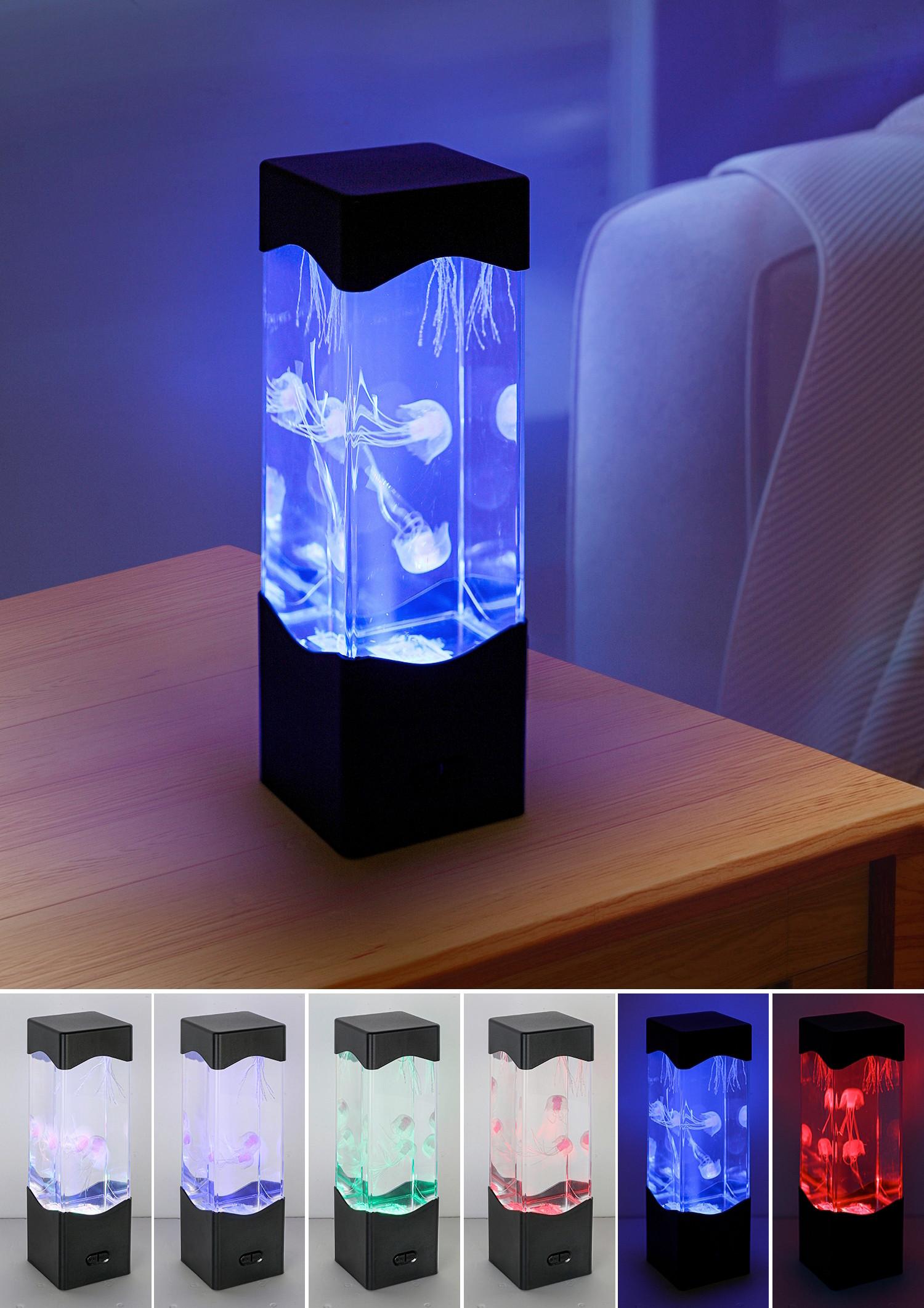 LAMPE DÉCORATIVE LED QUALI - Transparent/noir, MODERN, matière synthétique (7,5/7,5/23,3cm) - Mömax