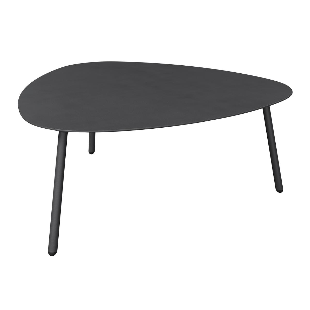 Beistelltischset Leonie Anthrazit, 2-teilig - Anthrazit, Basics, Metall (90/91/35cm) - Mömax