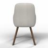 STOL MED ARMSTÖD MATTIA - beige/ekfärgad, Modern, metall/trä (56/87/61cm) - Bessagi Home