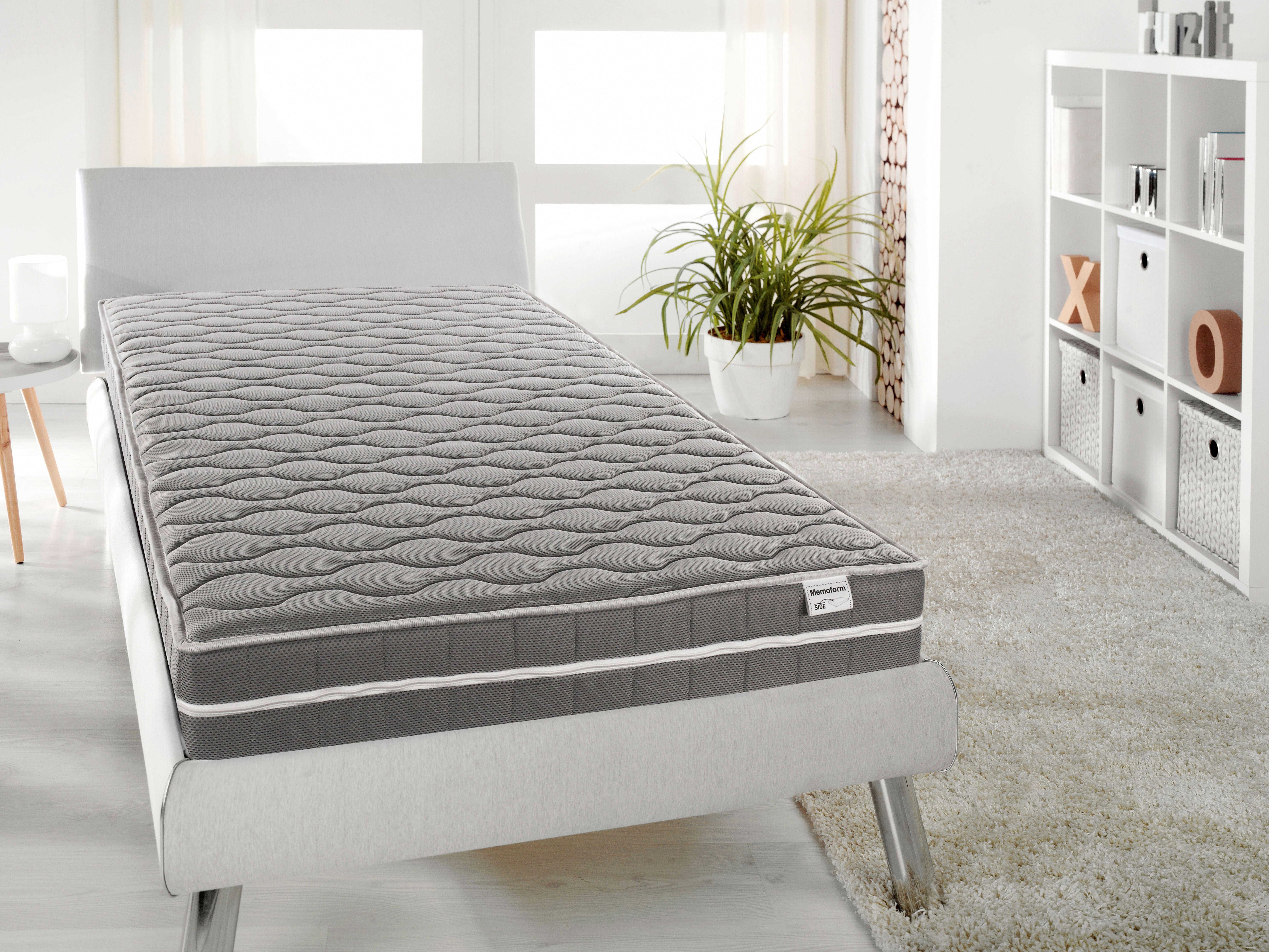 Viscomatratze Visko Plus H2/3 ca. 90x200cm - Hellgrau, Basics, Textil (90/200cm) - P & B