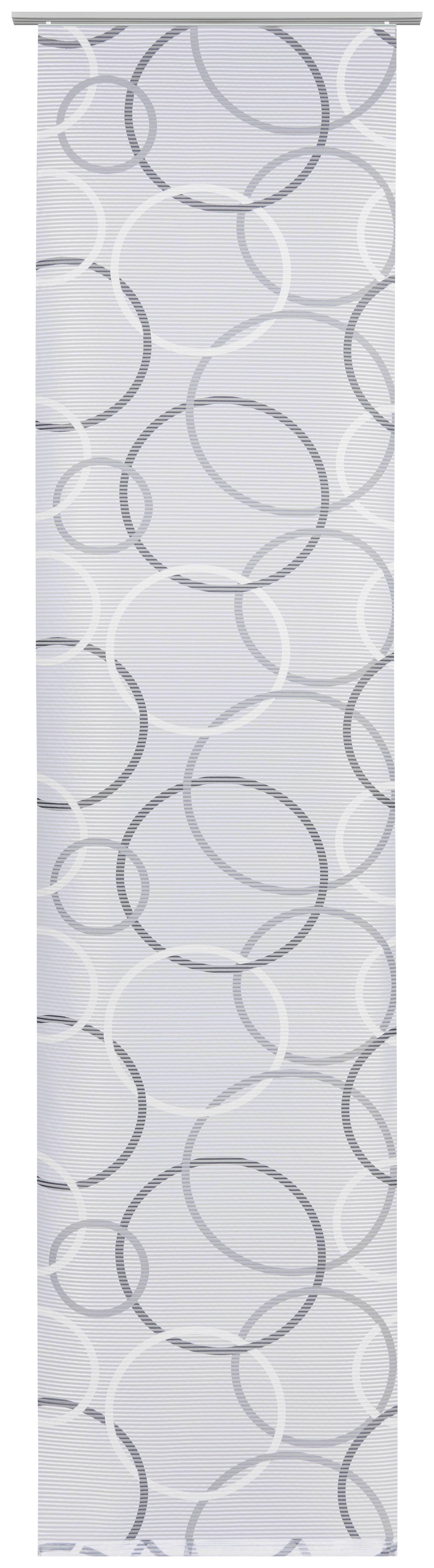 ZASŁONA PANELOWA AMIRA - biały/szary, Design, tkanina (60/255cm) - Novel