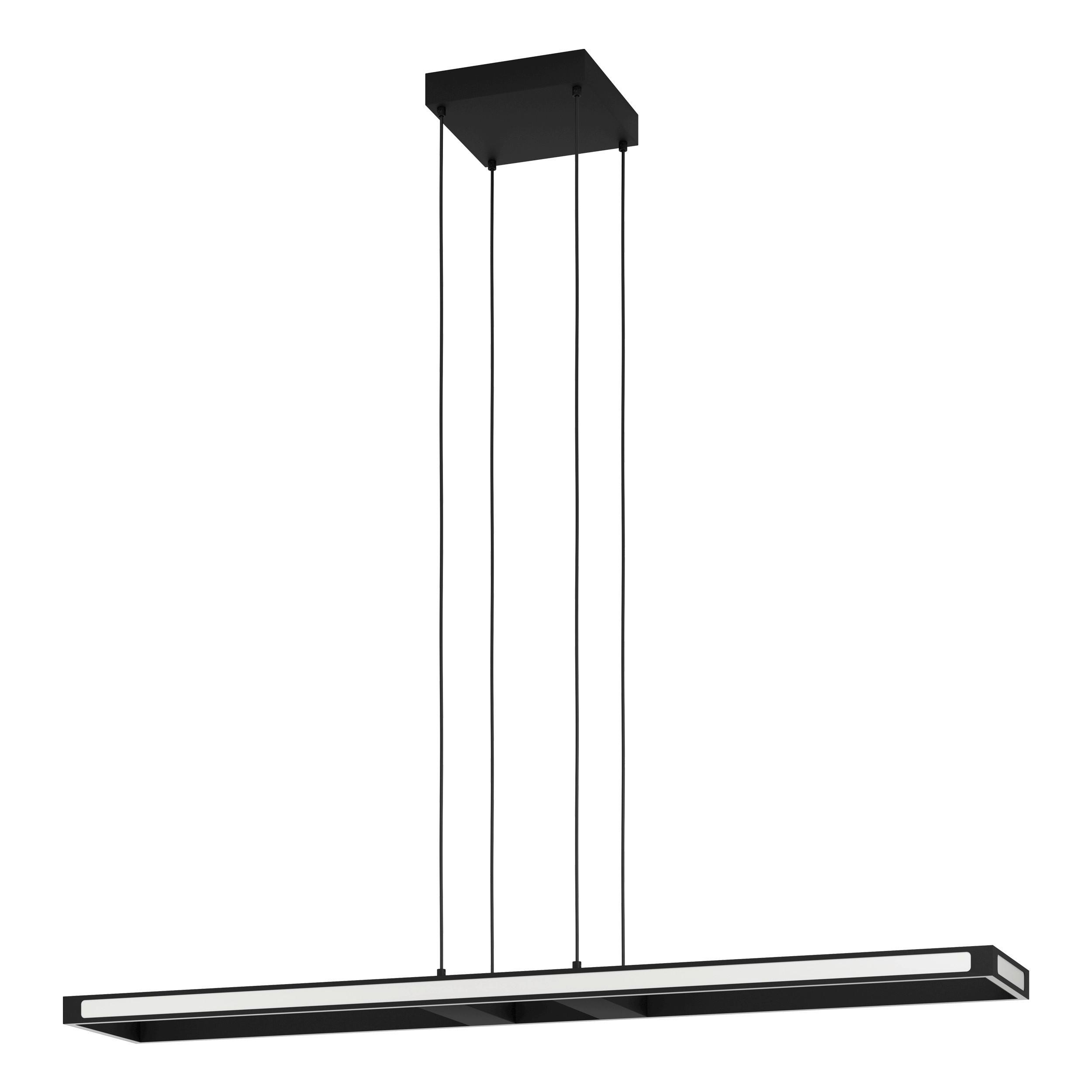 Led-pendelleuchte 99681* Savilanas-Z - Weiss/Schwarz, Design, Kunststoff/Metall (116/20/110cm) - Eglo
