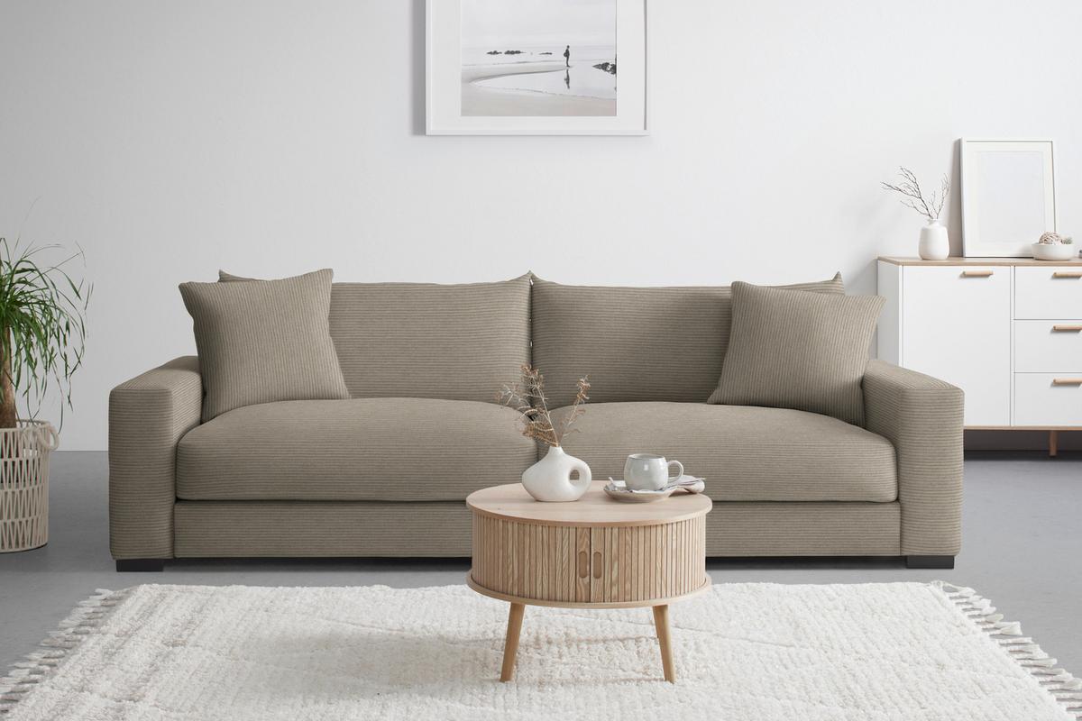 Megasofa Pedro Taupe - Taupe, MODERN, Holz/Holzwerkstoff (261/83/124cm) - Mömax