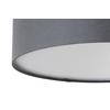 PLAFONDLAMP ANNABELL - Wit/Antraciet, Design, Kunststof/Textiel (37/37/13cm) - Novel