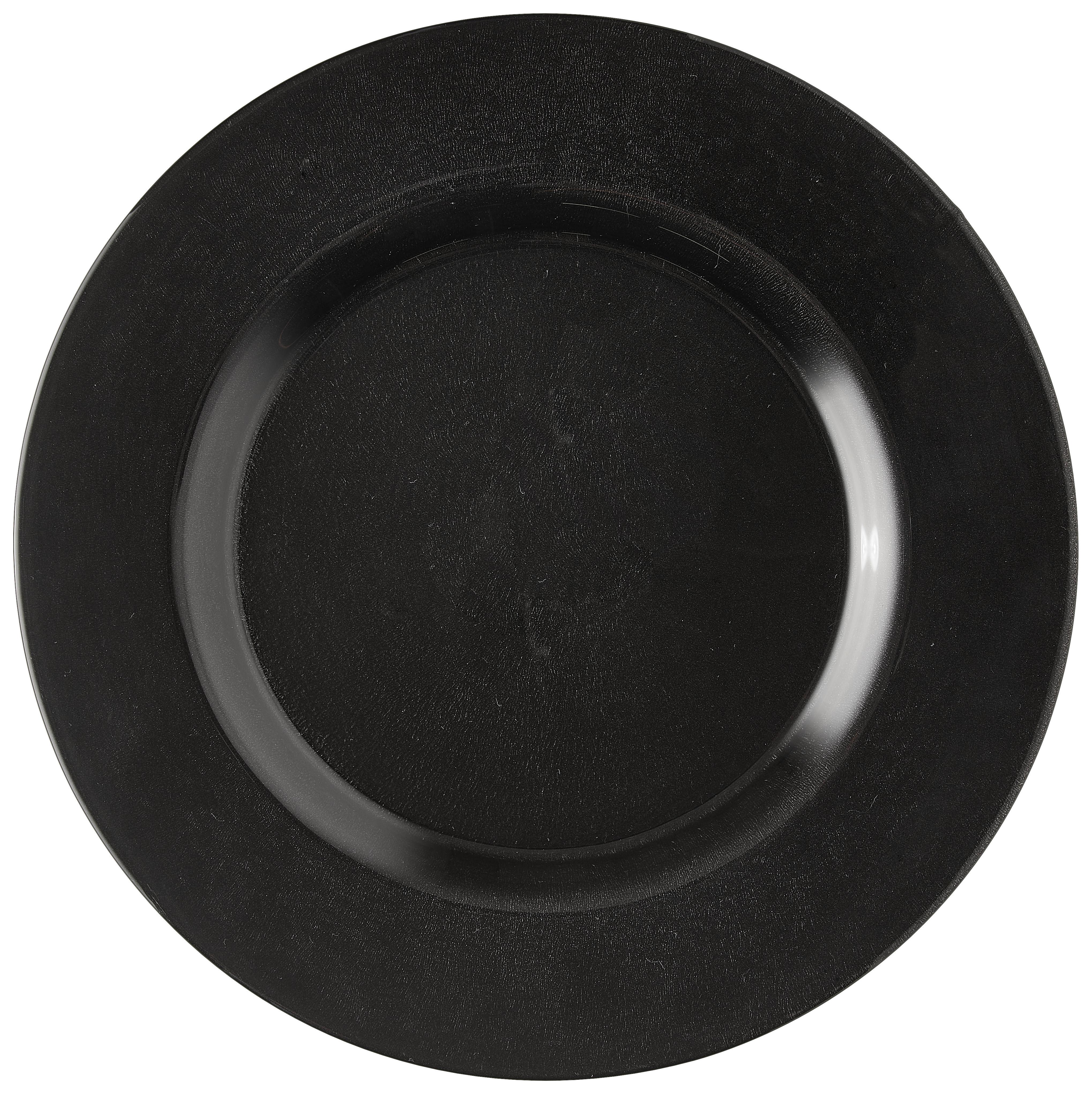 PODTALERZ 353432C - czarny, Trend, szkło (32,5cm) - Novel