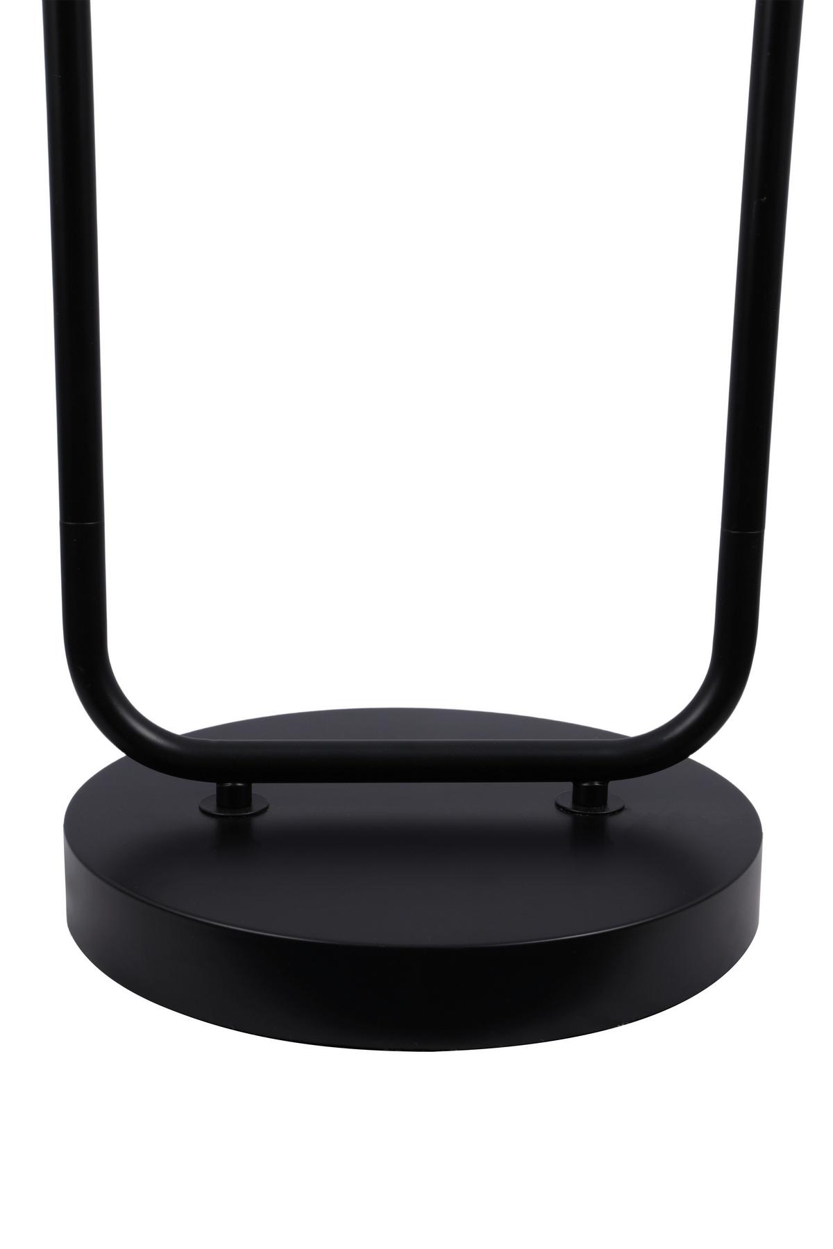 Stehleuchte Sehr Schwarz/Weiß max. 25 Watt - Schwarz/Weiß, MODERN, Glas/Metall (35/160cm)