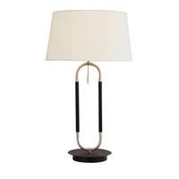 Asztali Lámpa Jazz Eu41431ss - fekete/ezüstszínű, Design, műanyag/textil (37/37/63cm)