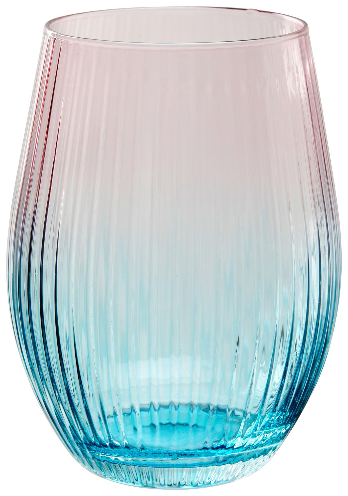 Trinklglas Iryna diverse Farben - Multicolor, MODERN, Glas (7,6/12,5cm) - Mömax