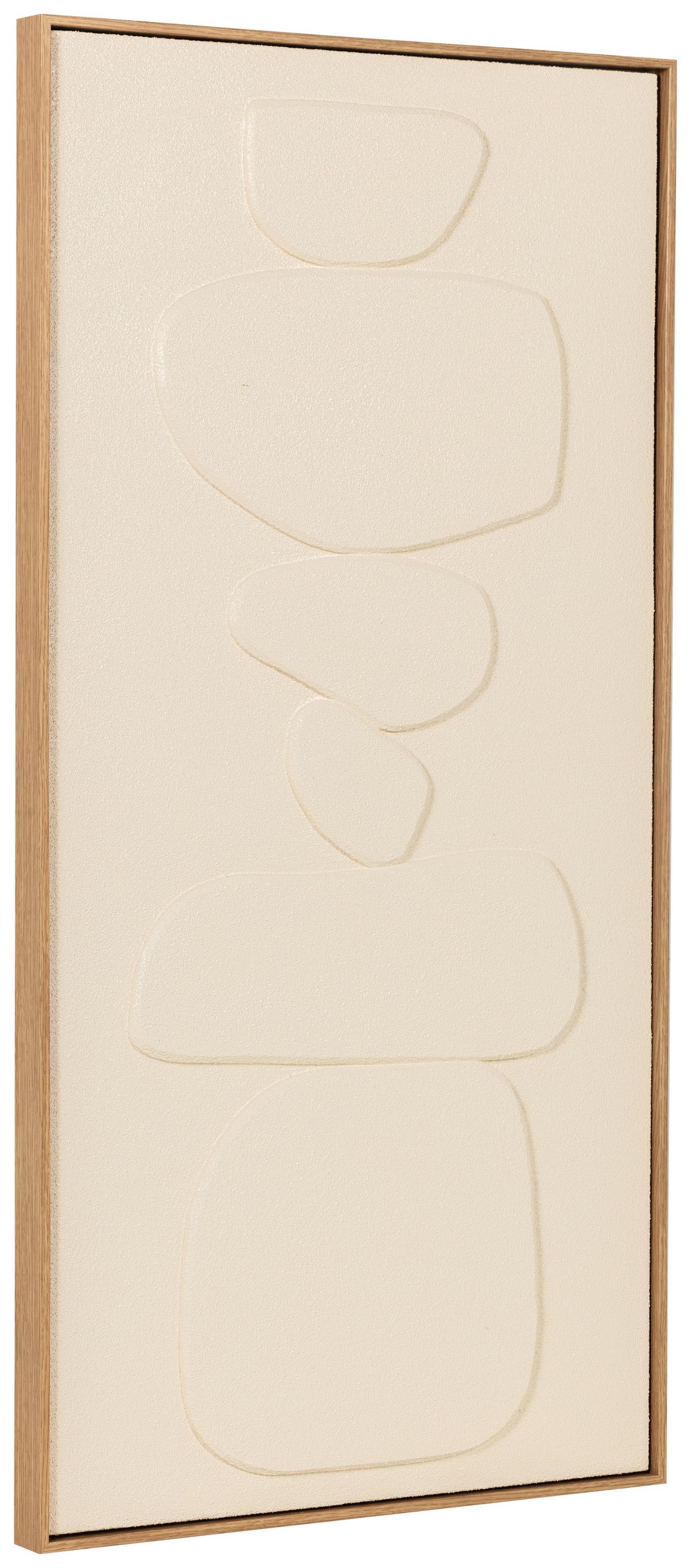 Slika Sa Ramom 60x120cm Petro - bež, Konvencionalno, drvo/tekstil (60/120/4,5cm) - Mömax
