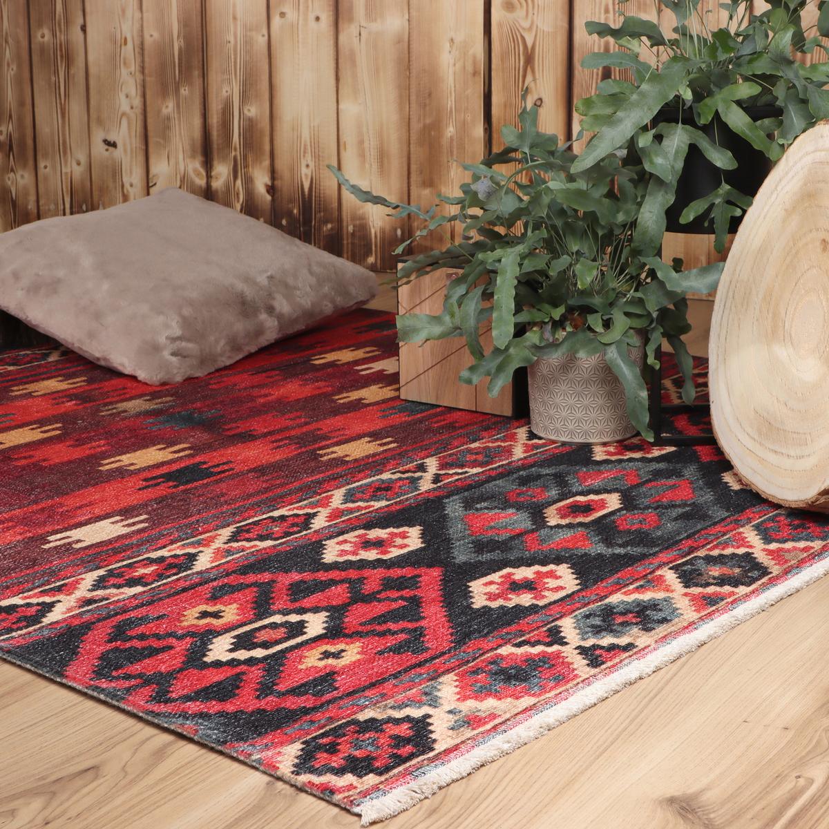 Flachwebeteppich My Ethno - Multicolor, Lifestyle, Textil (150/230cm)