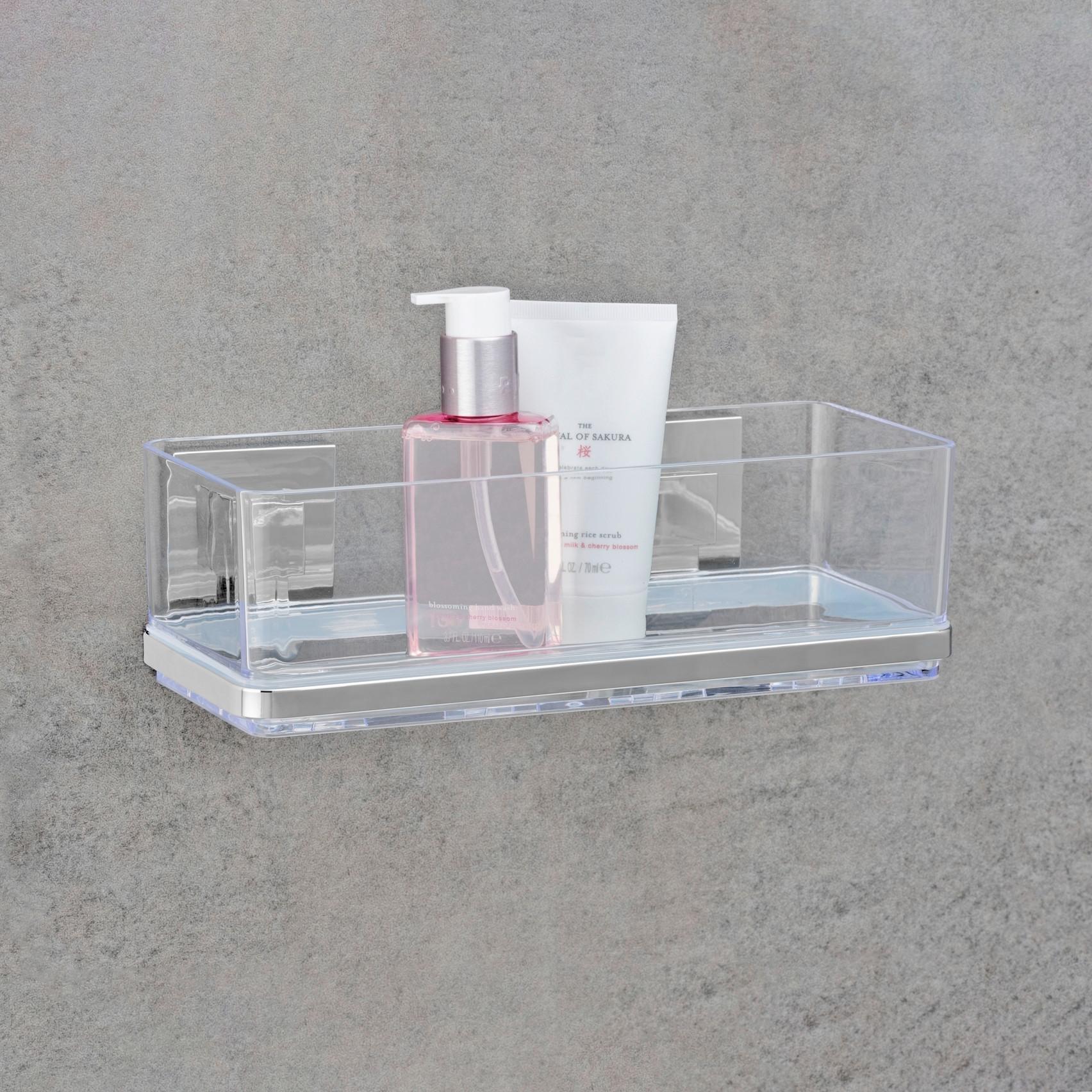 Regal Za Tuš Quadro - Moderno, metal/plastika (25,5/8,5/14cm) - Wenko