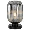 Tischleuchte Exi Schwarz/Chrom max. 25 Watt - Chromfarben/Schwarzchrom, MODERN, Glas/Kunststoff (14/25cm) - Mömax
