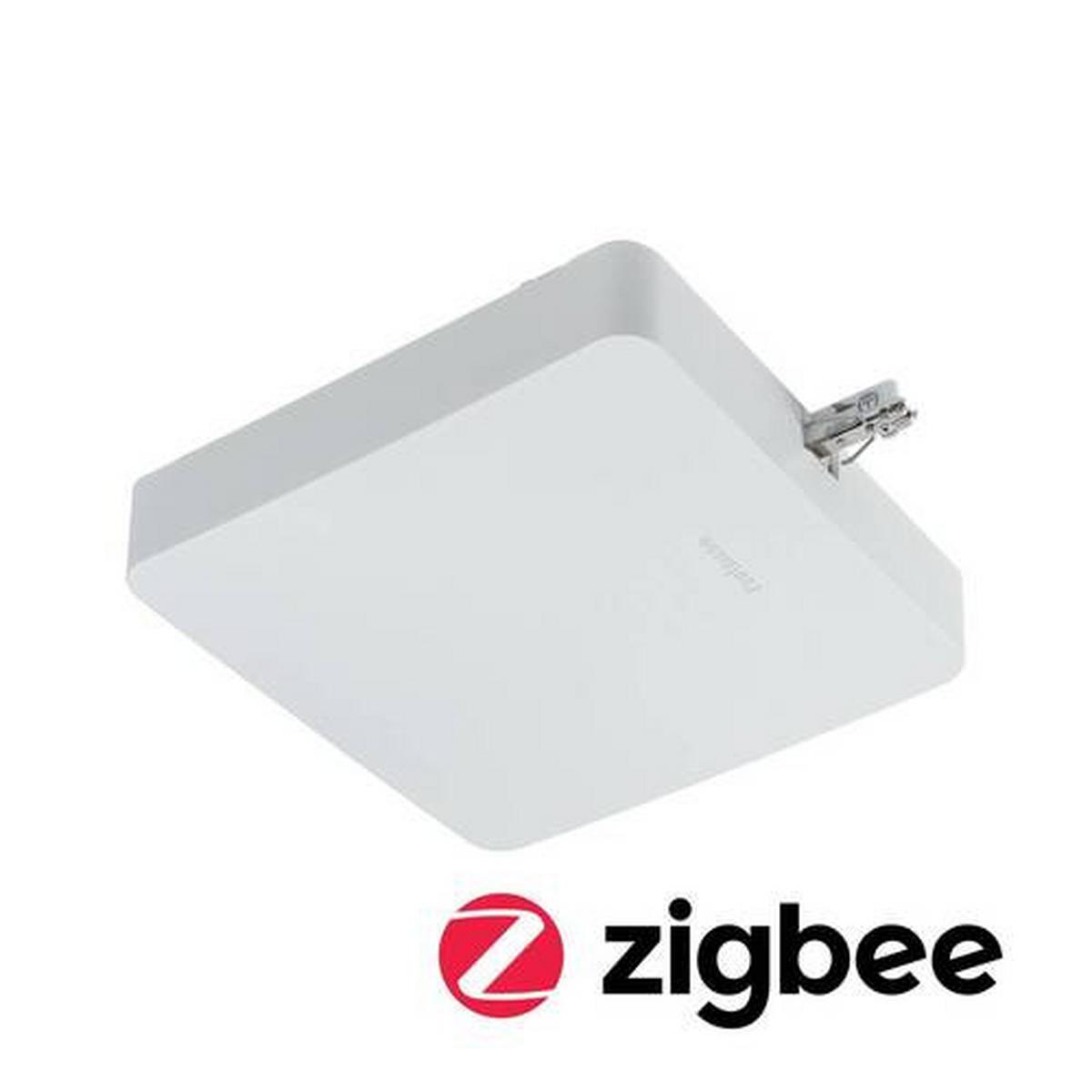 Schienensystem-Einspeiser ZB Mitteleinspeisung max. 150 W - Weiß, Basics, Kunststoff (22,7/4,8cm) - Paulmann