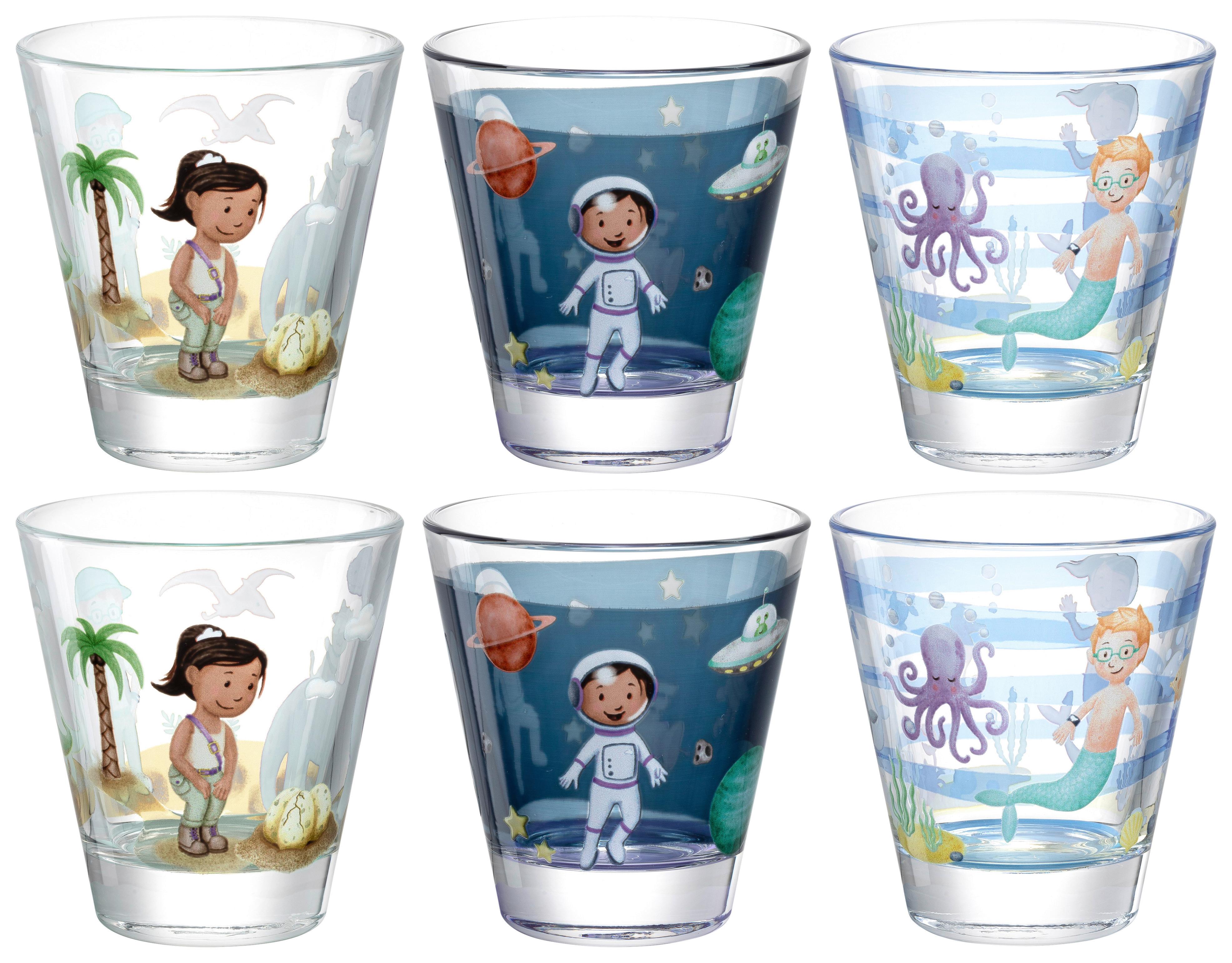 ZESTAW SZKLANEK DLA DZIECI 023680 - przejrzysty, Trend, szkło (26,50/9,8/17,70cm) - Leonardo