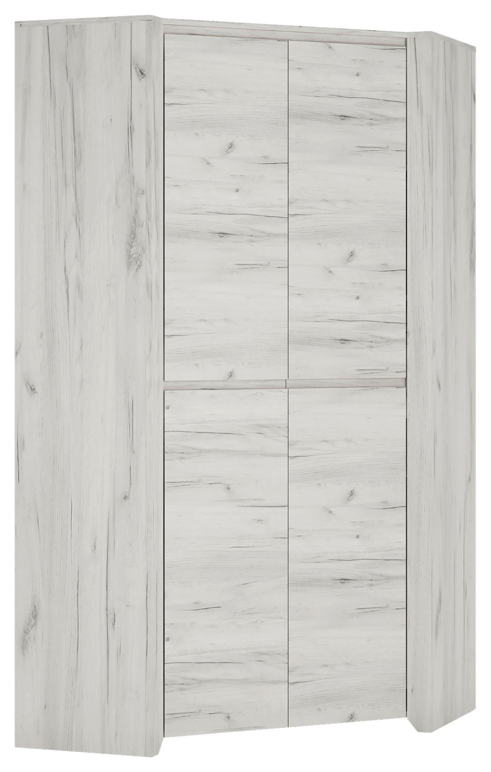 Kutni Ormar Angel - boje hrasta, Moderno, drvni materijal (96/190,5/96cm)