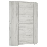 Kutni Ormar Angel - boje hrasta, Moderno, drvni materijal (96/190,5/96cm)