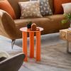 SIDOBORD LARGO -TREND- - orange, Lifestyle, trä/glas (35/47/35cm) - Premium Living