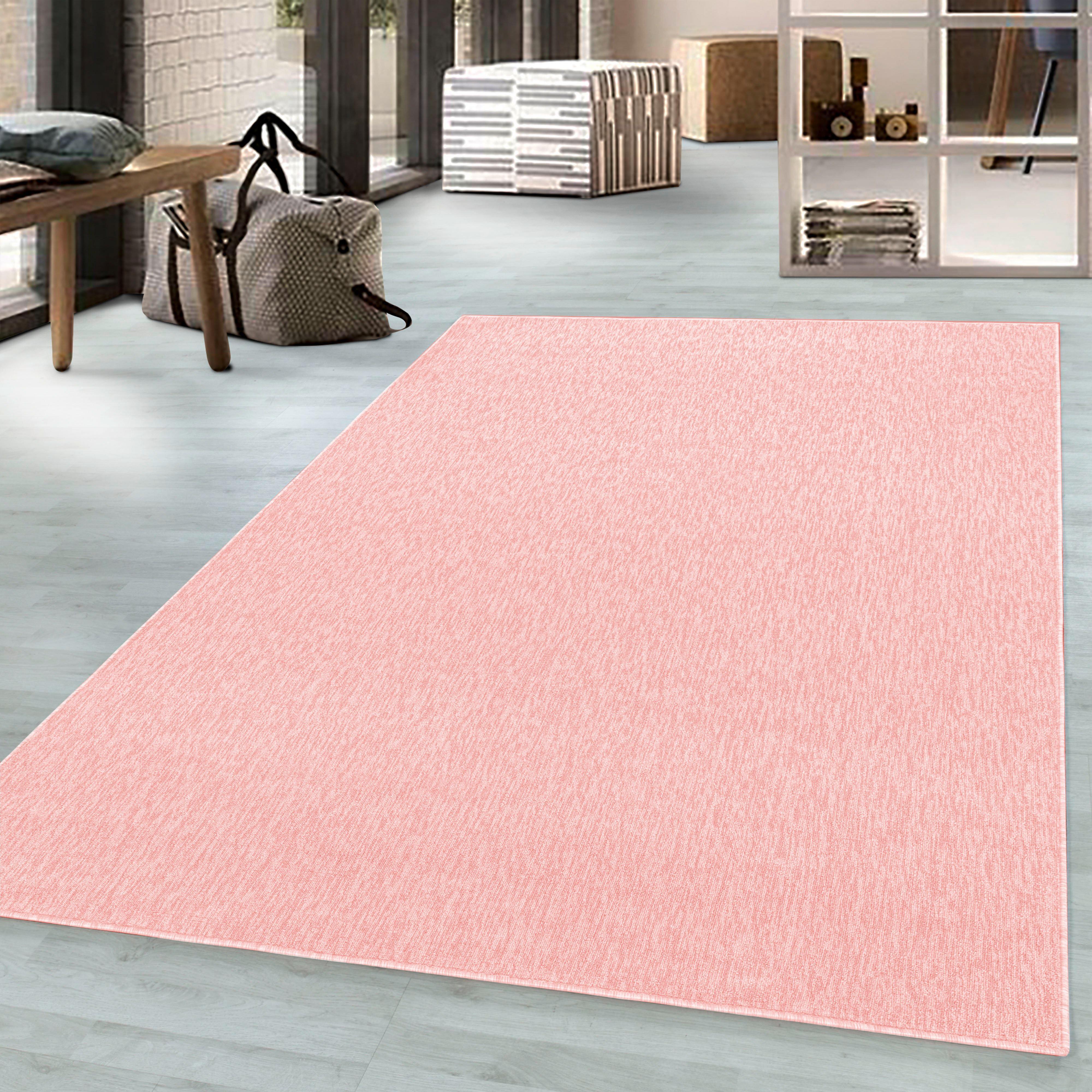 Flachwebeteppich Nizza Rosa ca. 60x100cm - Rosa, Basics, Textil (60/100cm) - Novel