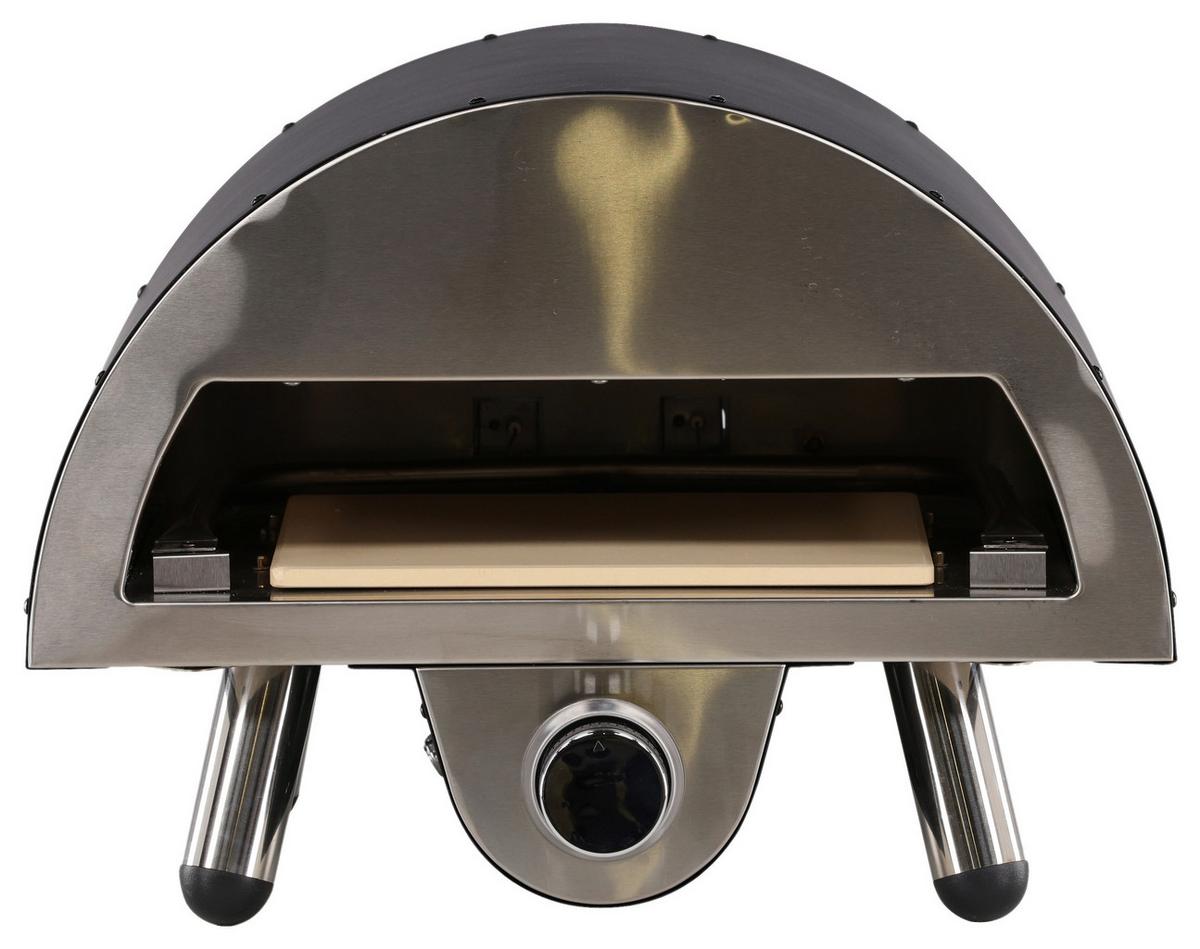 Pizzaofen Sentosa ca. 52x39x49 cm Schwarz - Schwarz, KONVENTIONELL, Metall (52/39/49cm) - Gardenson