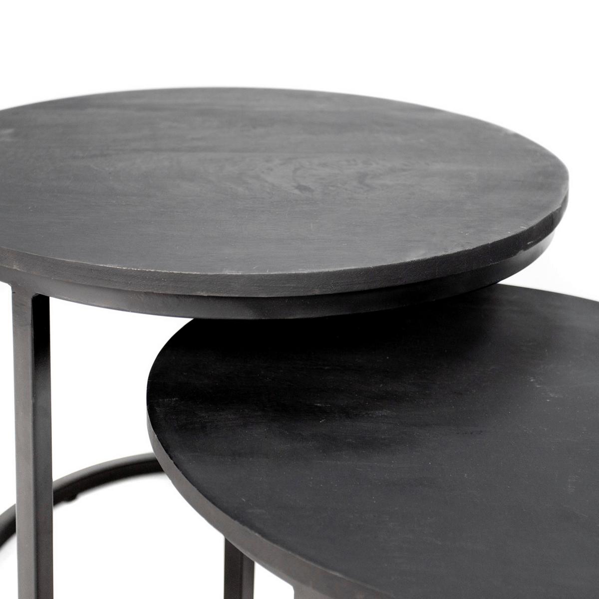 STOLIK KAWOWY GIRO - czarny, Konventionell, metal/drewno (53/53/53cm) - MID.YOU