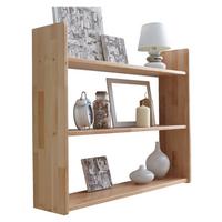 Wandregal "Simone", aus Buche, buchefarben - Buchefarben, Basics, Holz (90/74/20cm) - MID.YOU