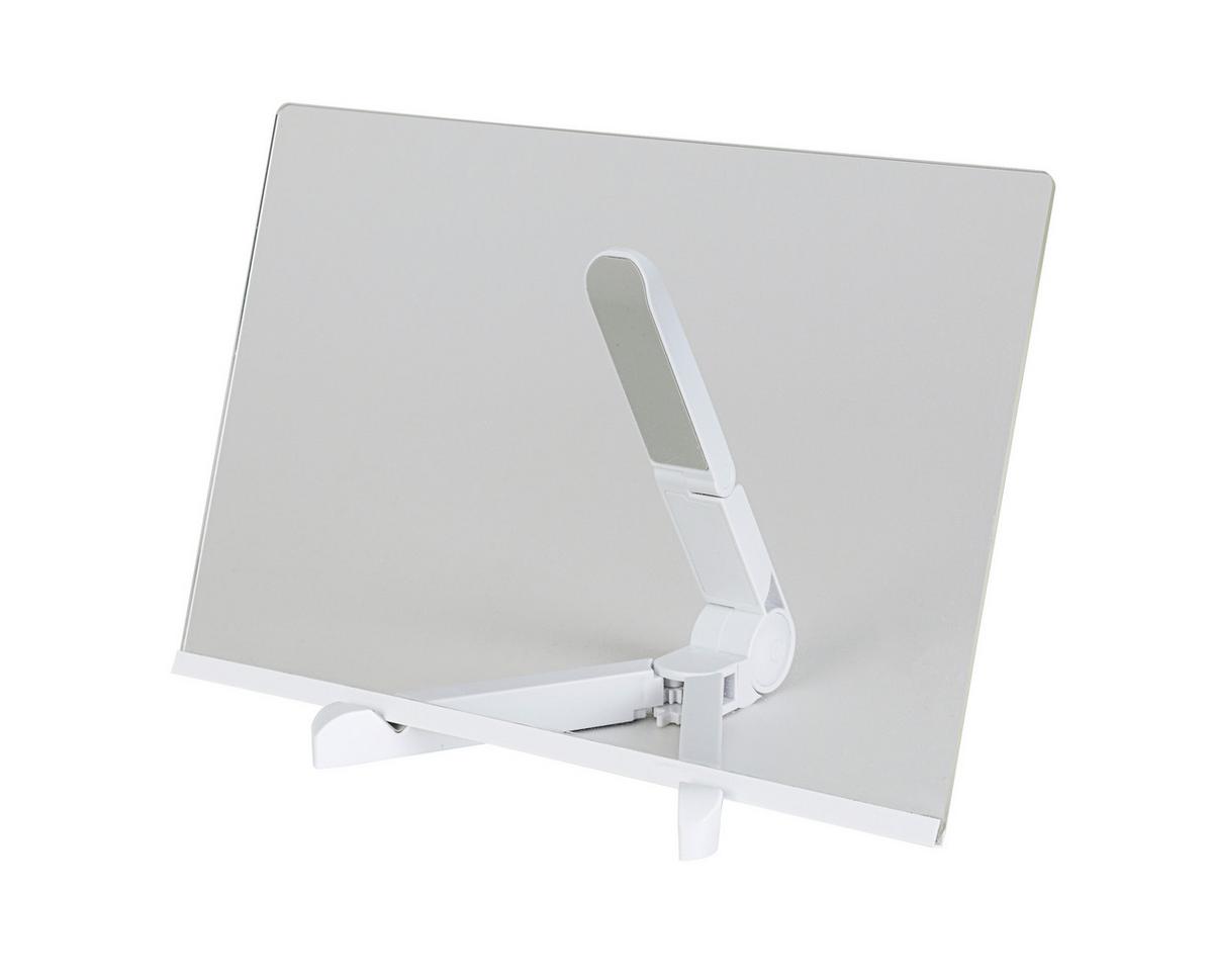 LED-Dekoleuchte Malon Weiß/Transparent max. 2 Watt - Transparent/Weiß, MODERN, Kunststoff (30/18,4/20cm) - Mömax