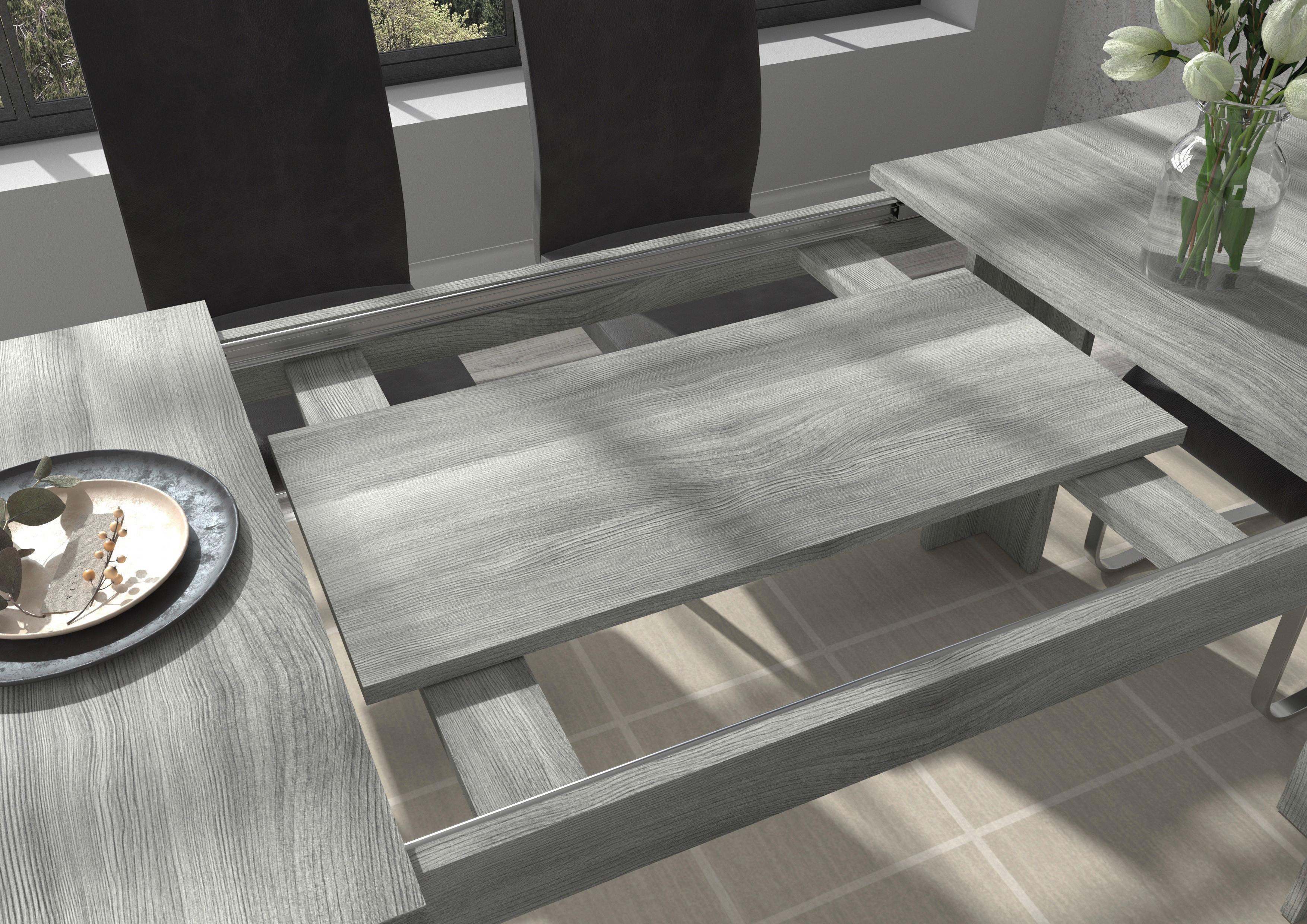 Esstisch Titan ca. 160x90x76 cm Rauchsilber - Design, Holzwerkstoff (160/90/76cm) - MID.YOU