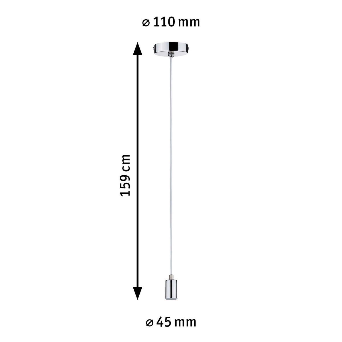 Hängeleuchte Larus in Chromfarben - Design (11,0cm) - Paulmann