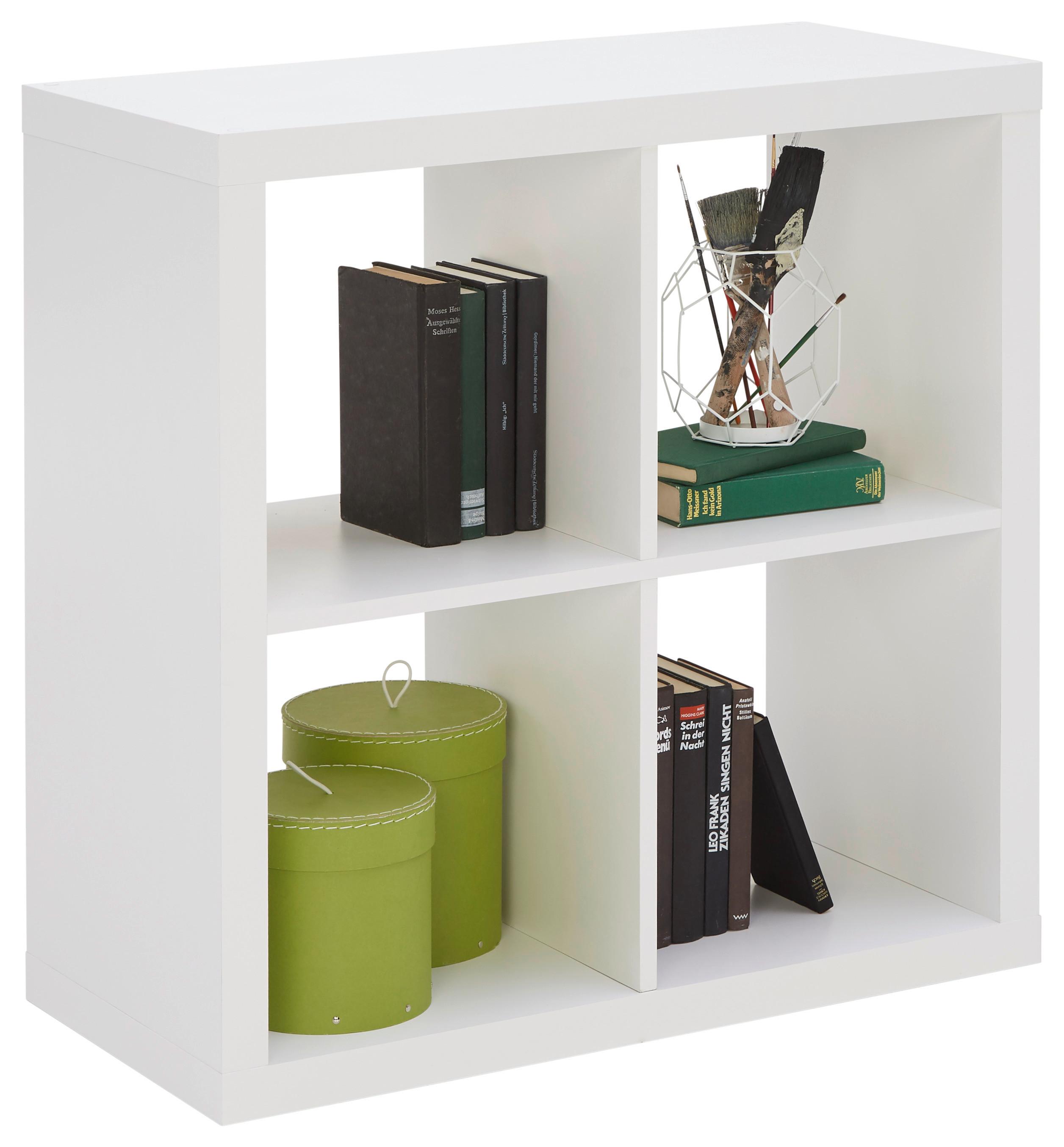 REGAŁ DZIAŁOWY STYLE - biały, Design, materiał drewnopochodny (77/77/38cm) - Carryhome