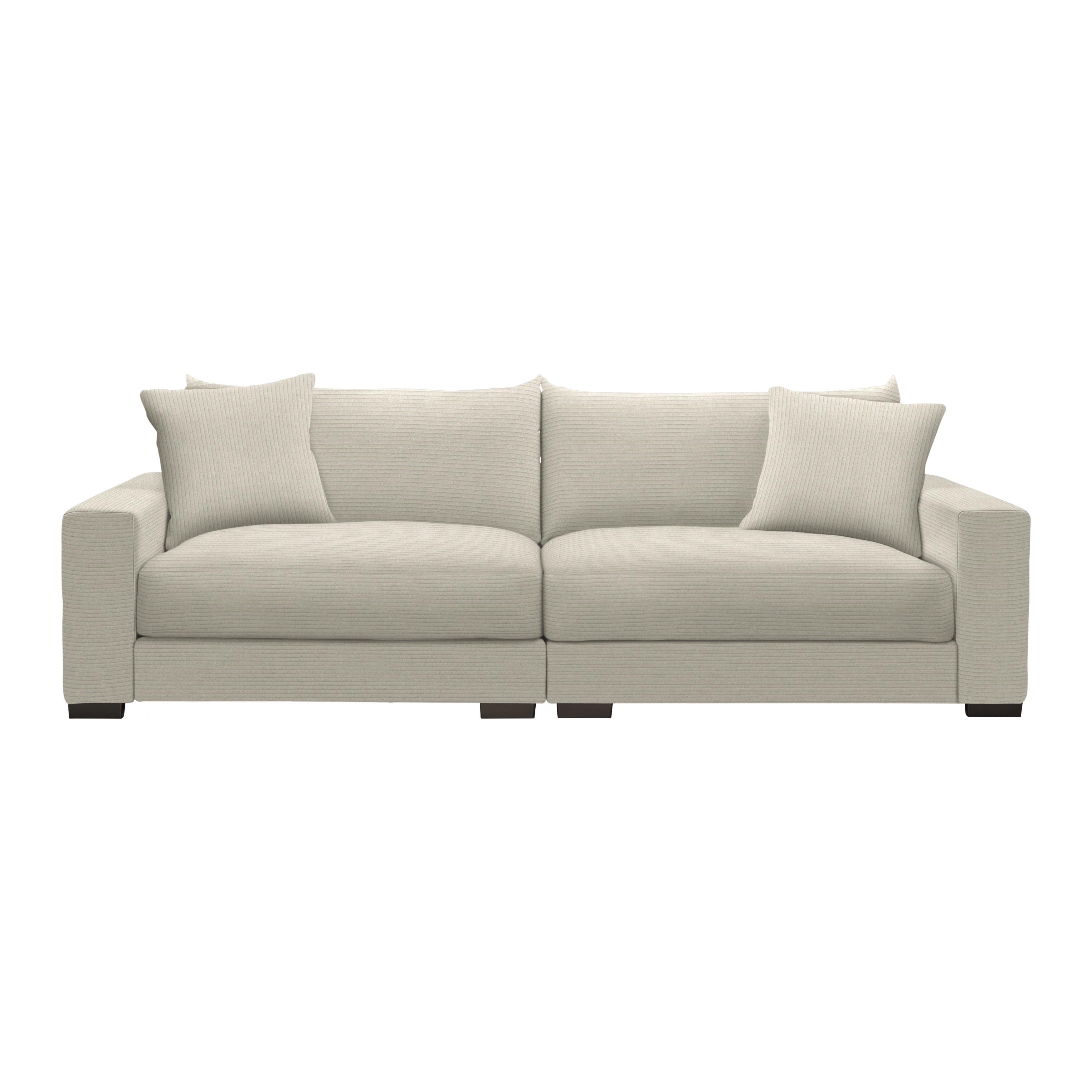 Megasofa Pedro Creme - Creme, MODERN, Holz/Holzwerkstoff (261/83/124cm) - Mömax