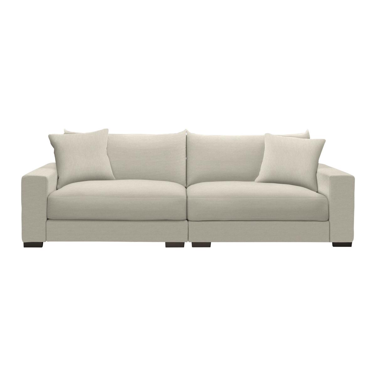 Megasofa Pedro Creme - Creme, MODERN, Holz/Holzwerkstoff (261/83/124cm) - Mömax