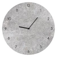 Wanduhr Grau Ø ca. 30cm - Grau, Basics, Glas/Kunststoff (30cm)